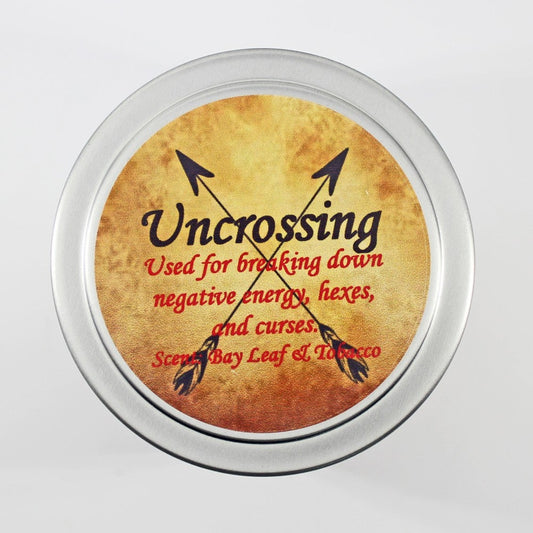 Magical Crystal and Herb Candle Tin - Uncrossing