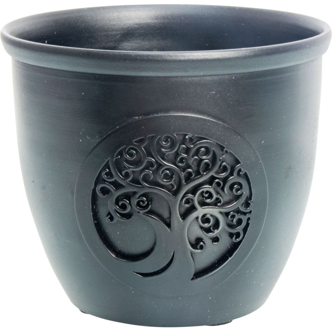 Metal Pot Candle Holder - Pentacle w/ Tree of Life