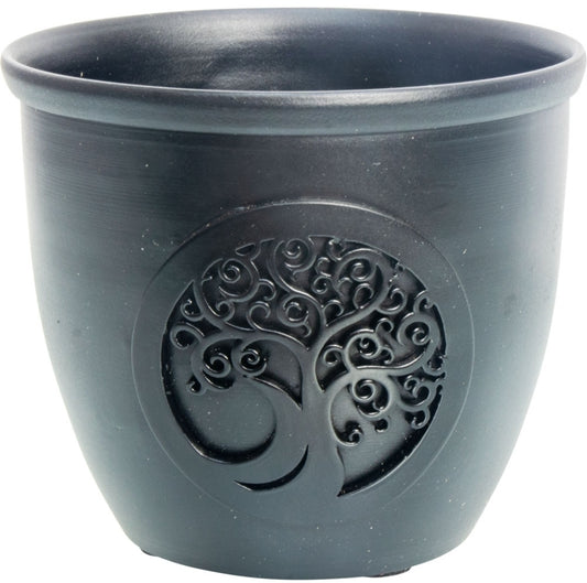 Metal Pot Candle Holder - Pentacle w/ Tree of Life