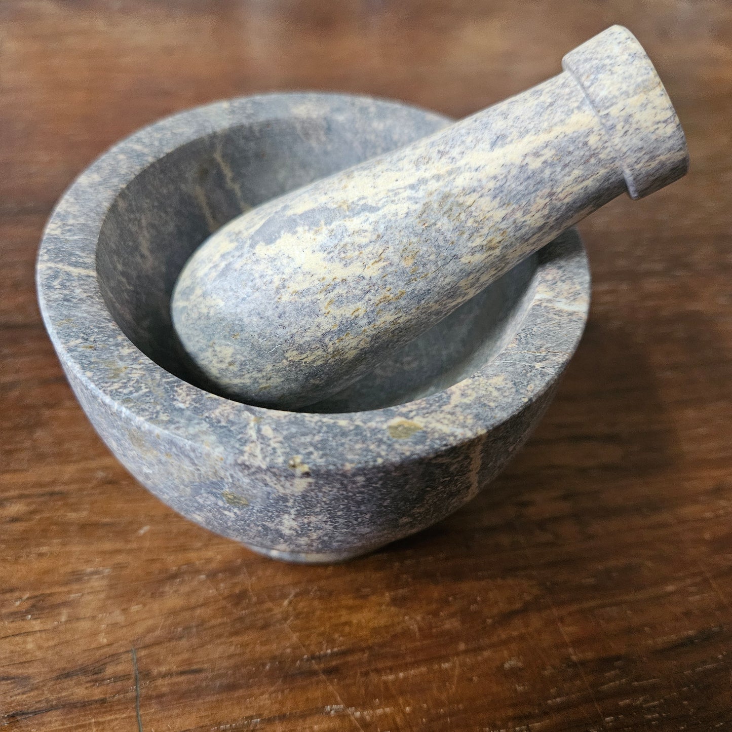 Stunning Soapstone Morter & Pestle 3"