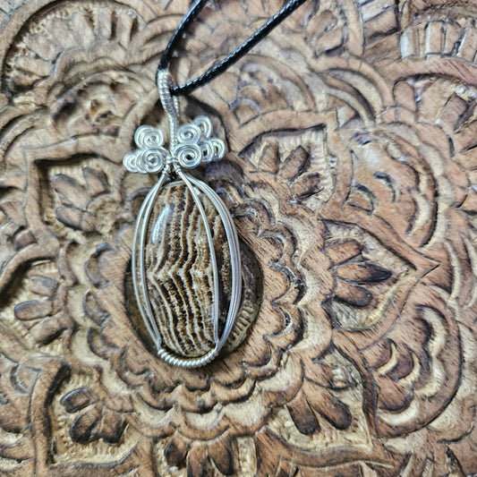 Sterling Silver Wire Wrap Argonite - Benefits Save the Strays Schuylkill