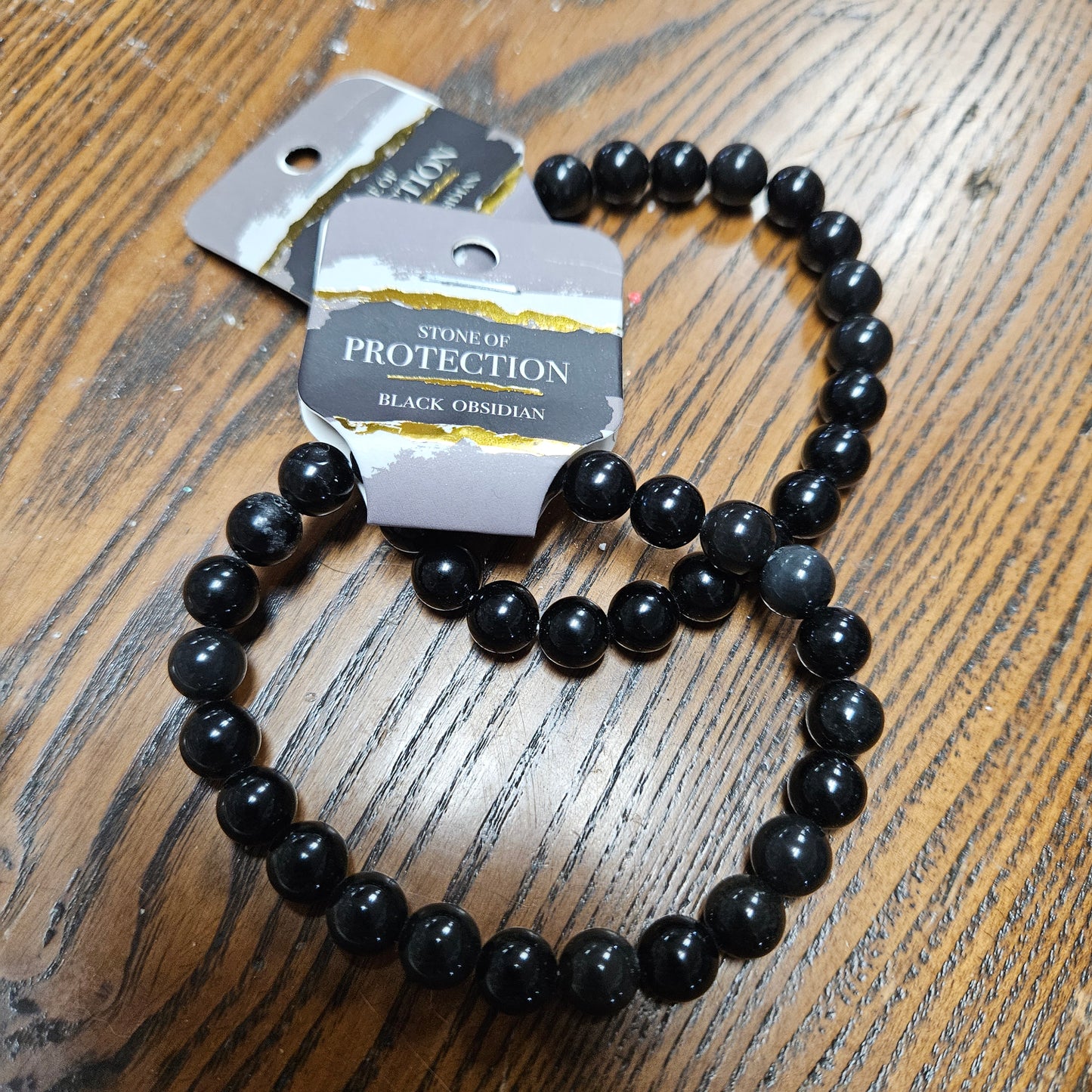 Black Obsidian - Bead Bracelet 8mm