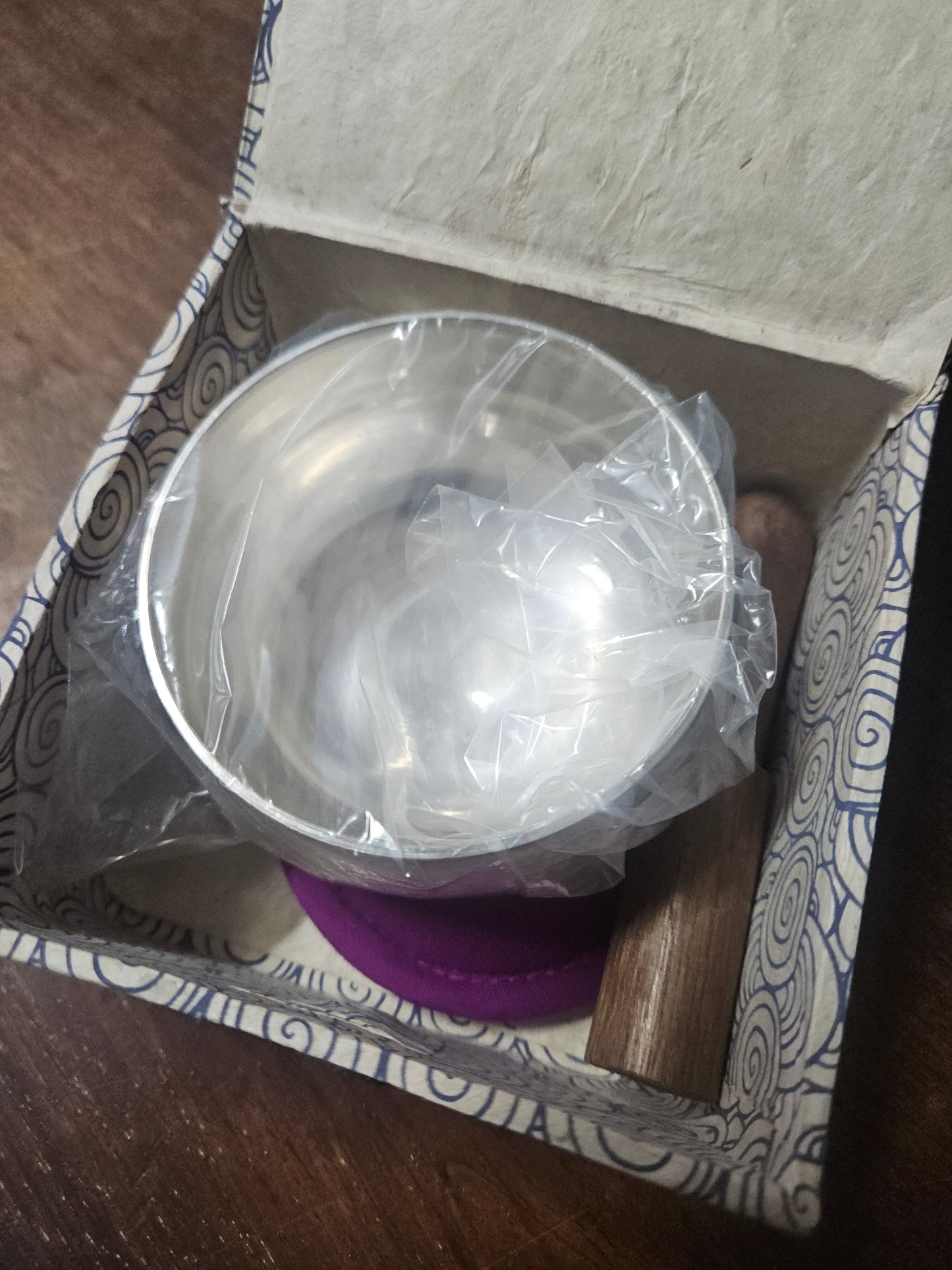 3" Deep Silver Singing Bowl Set