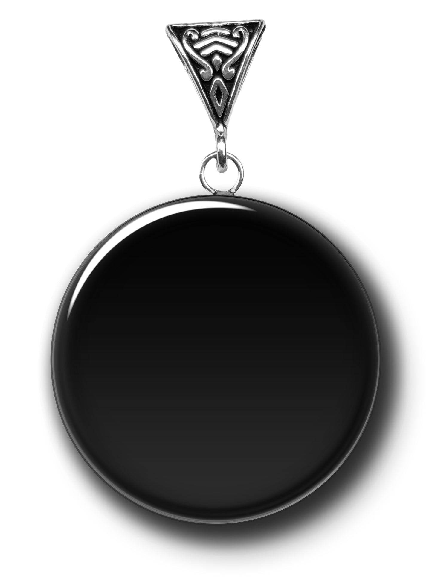 Vegvisir on Obsidian for Deep Power - Symbology Gemstones Collection