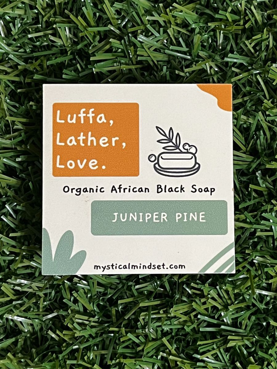 Luffa-Lather-Love Infused African Black Soap by Mystical Mindset