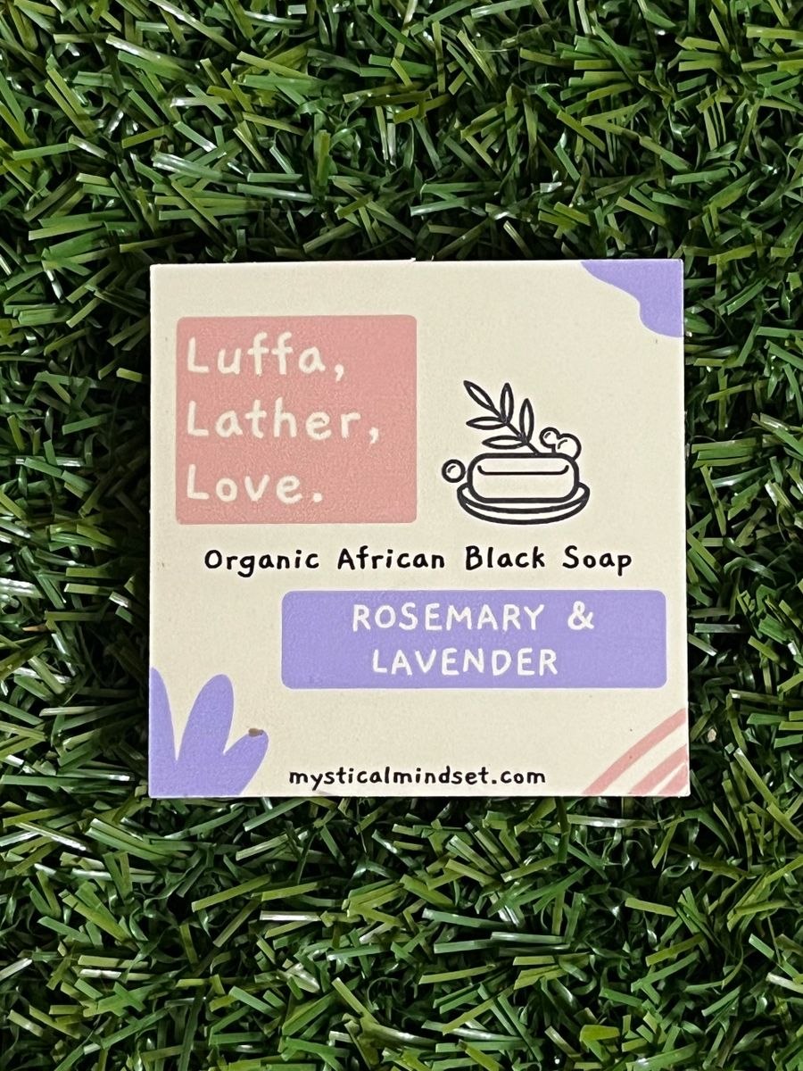 Luffa-Lather-Love Infused African Black Soap by Mystical Mindset