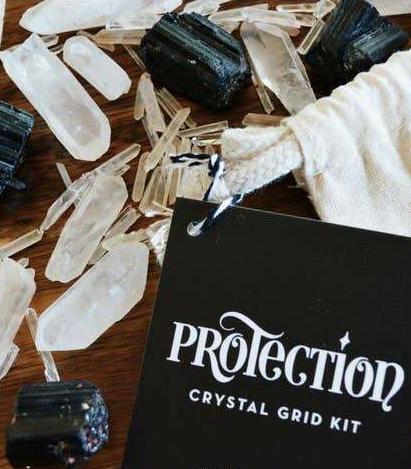 Protection Crystal Grid Set - Tree Of Life Shoppe