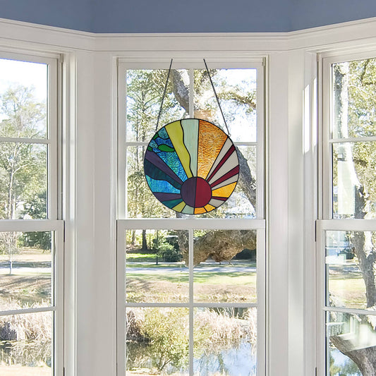 Isaiah Multicolor Stainedglass Window Panel