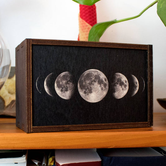 Moon Phase Tarot Card/Stash Box
