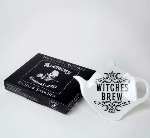 WITCHES BREW TEA SPOON HOLDER/REST