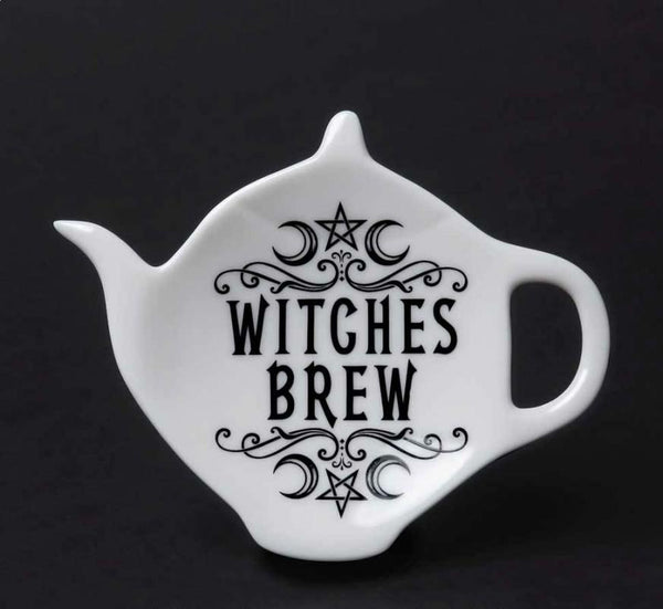 WITCHES BREW TEA SPOON HOLDER/REST
