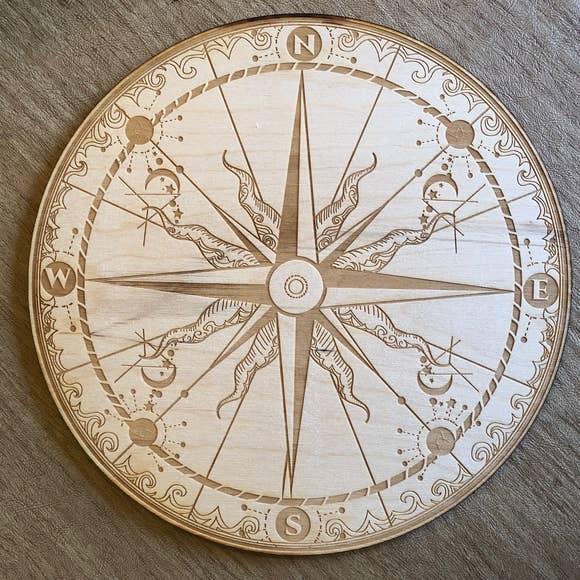 Compass Crystal Grid - Tree Of Life Shoppe