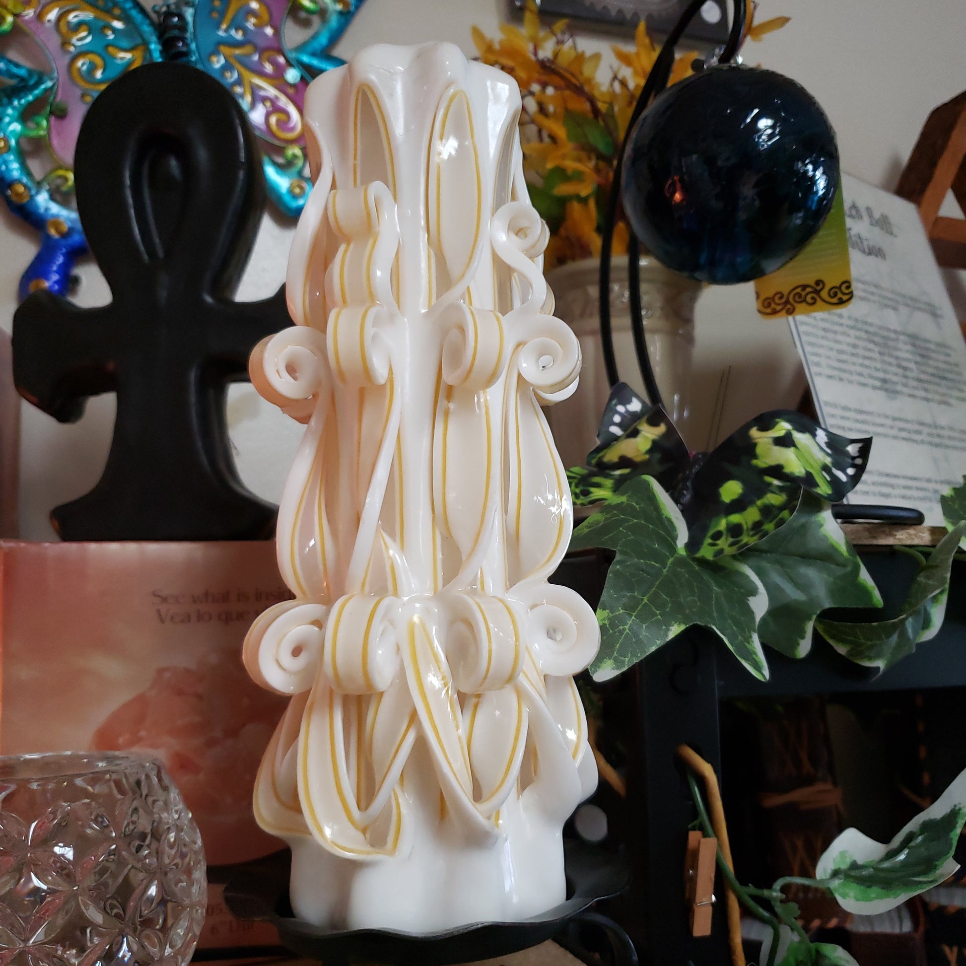 Handmade Unity Candle 9 1/2 inches - Tree Of Life Shoppe