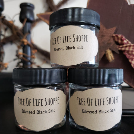 Blessed Black Salt 1 oz - Tree Of Life Shoppe