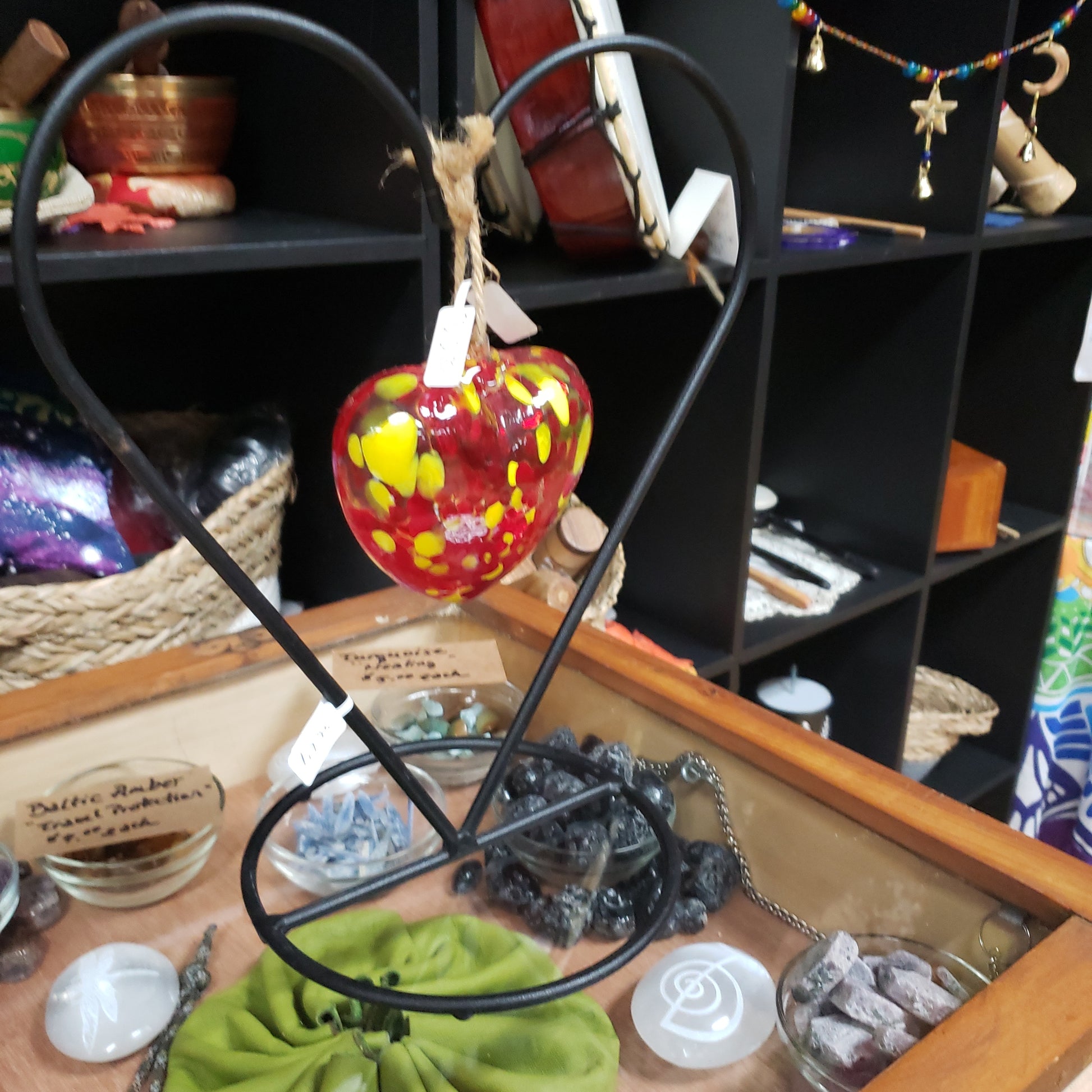 Moon, or Heart Iron Ball Stands - Tree Of Life Shoppe