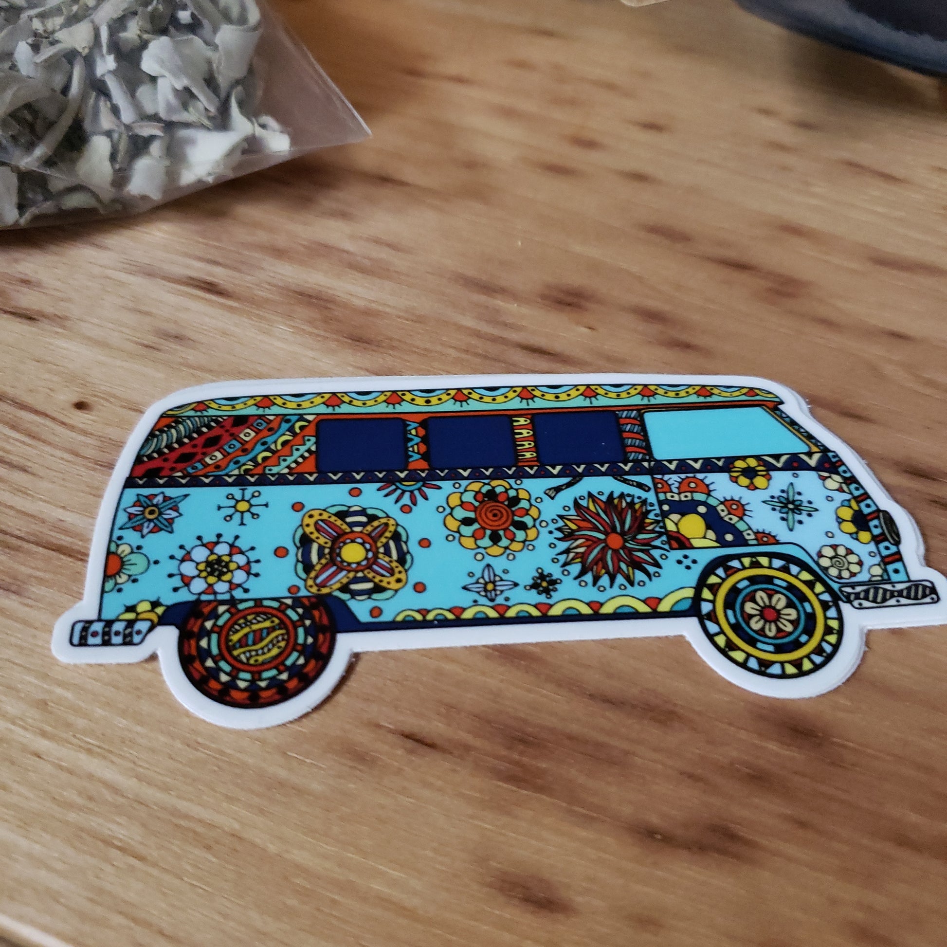 Hippie Wagon Sticker - Tree Of Life Shoppe