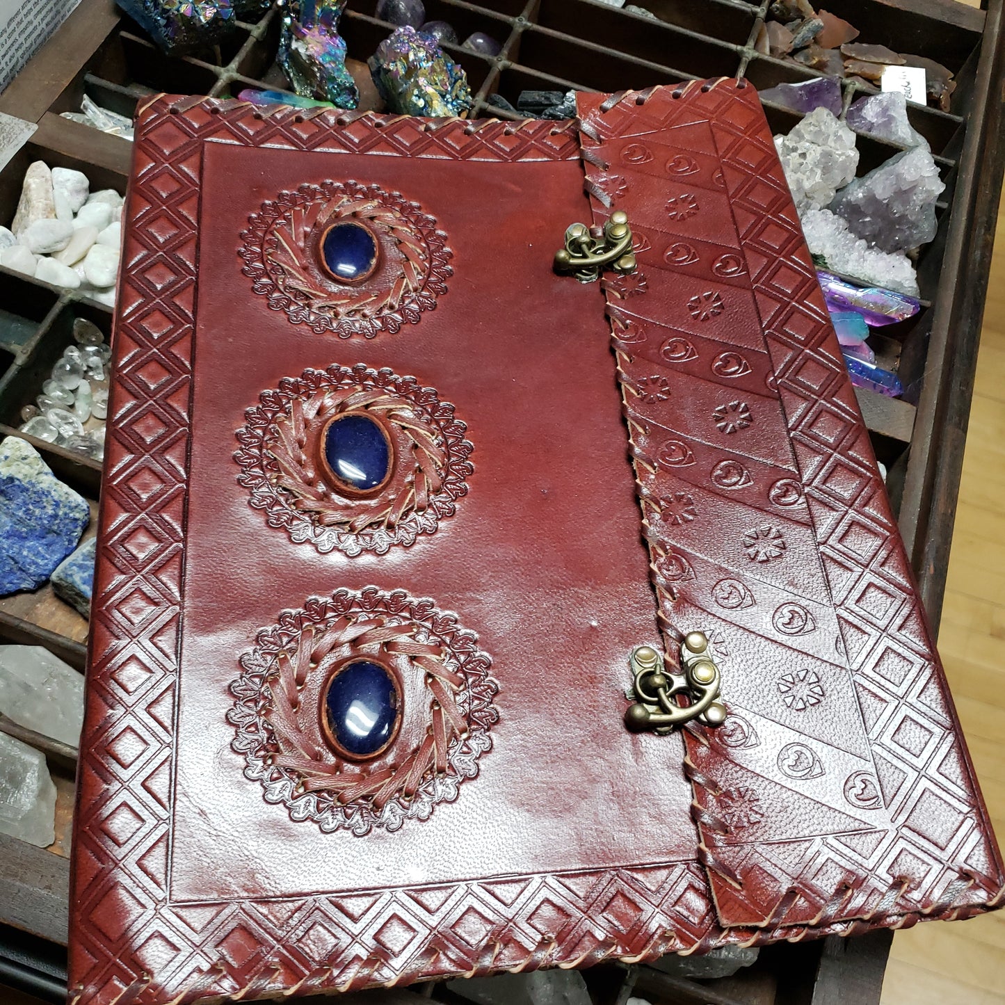 Three Stone Leather Journal / Book of Shadows - Tree Of Life Shoppe