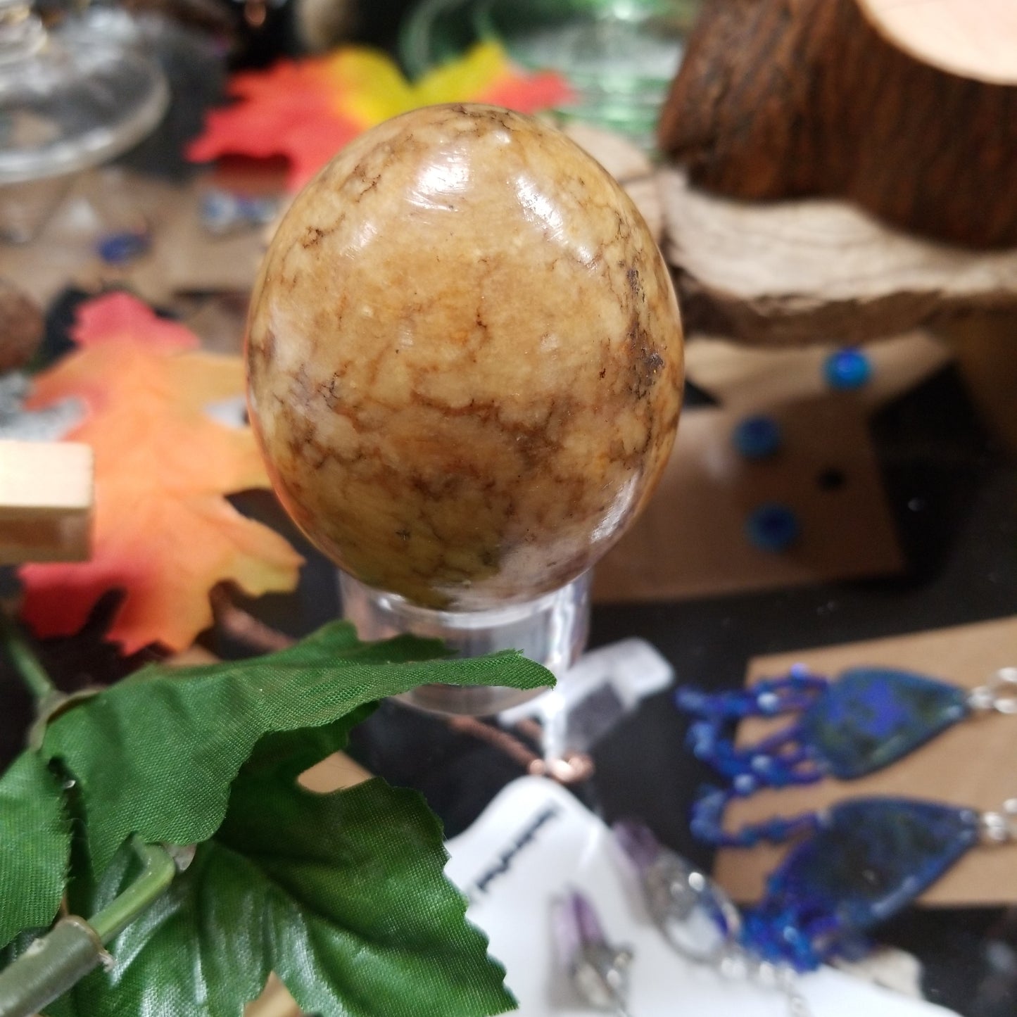 Marble Egg (Earthy Italian Marble) - Tree Of Life Shoppe