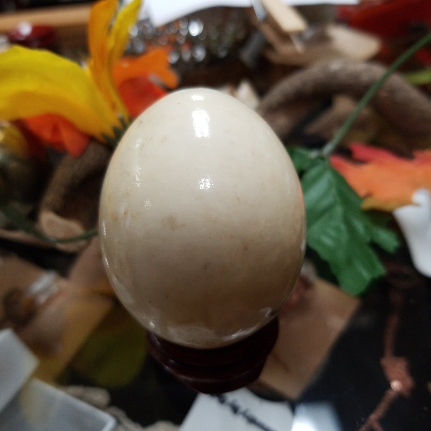 Marble Egg (Sandy Italian Marble) - Tree Of Life Shoppe