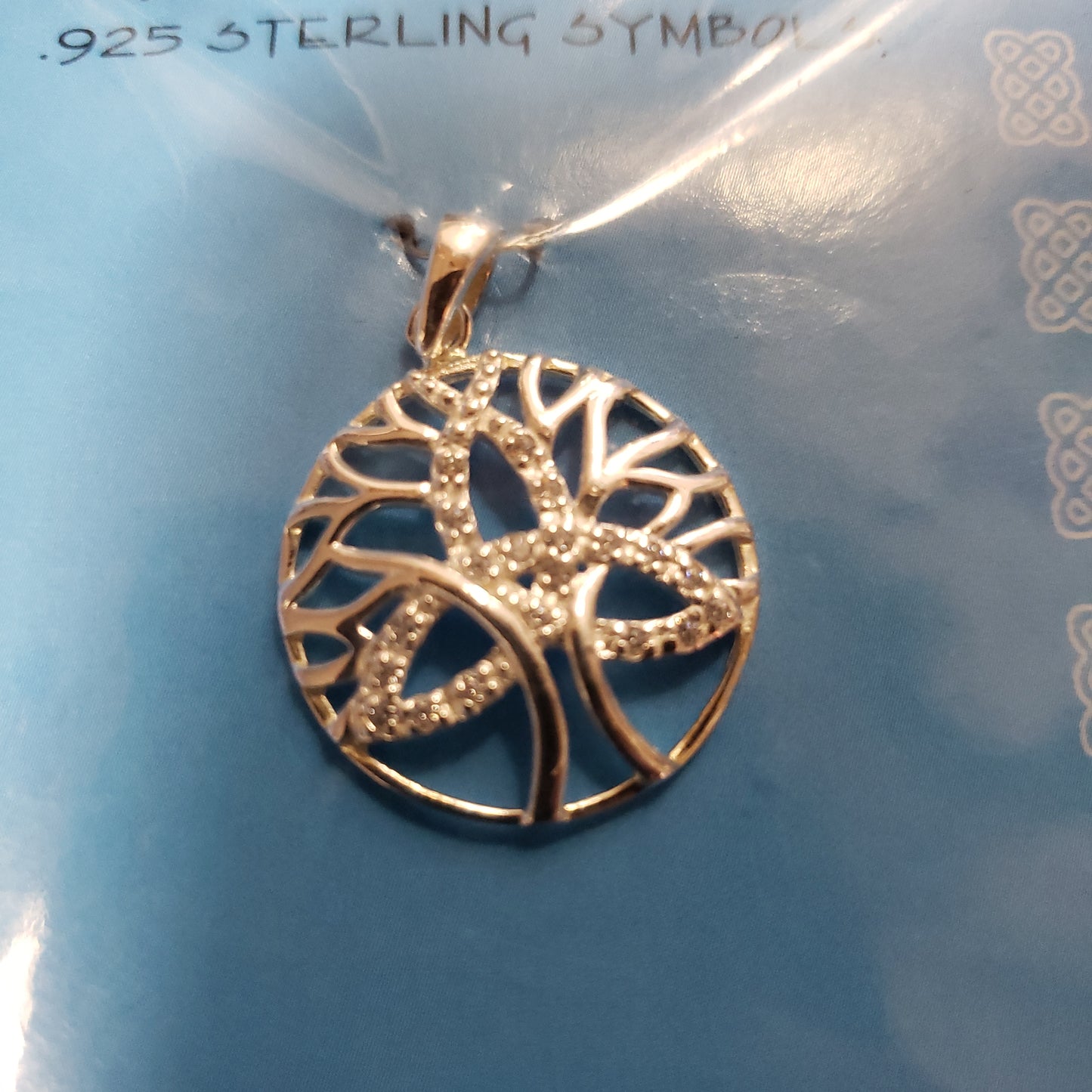 Brillant Trinity Tree of Life Pendant .925 Sterling - Tree Of Life Shoppe