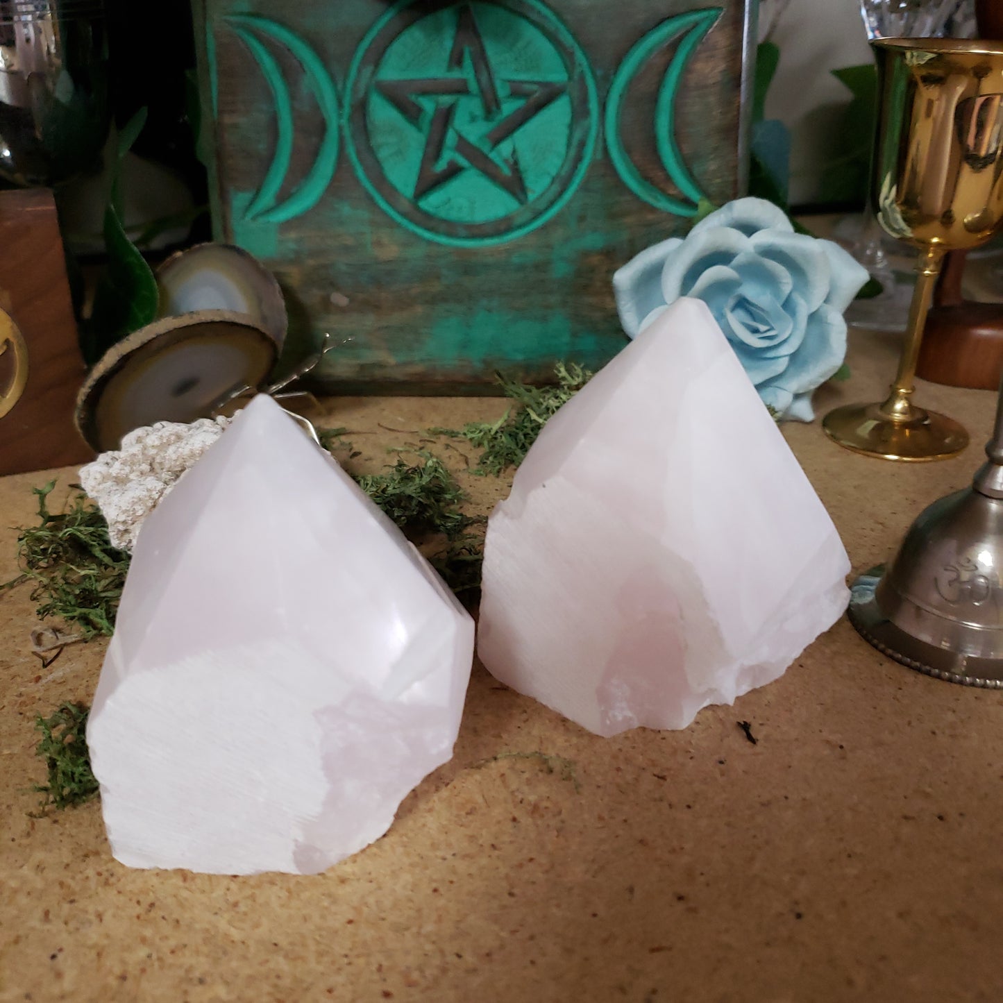 Pink Calcite Point Base Cut - Tree Of Life Shoppe