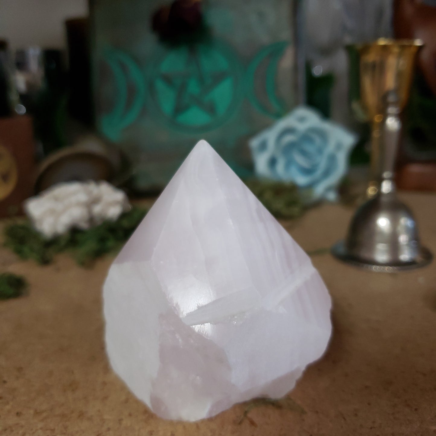 Pink Calcite Point Base Cut - Tree Of Life Shoppe