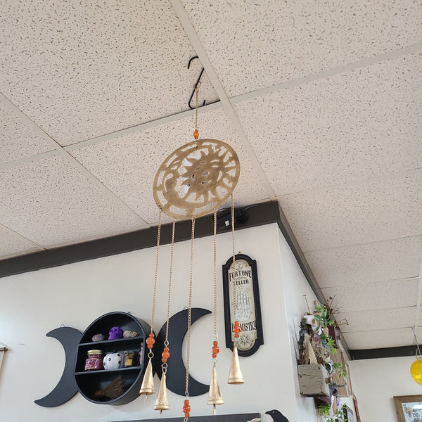 Sun and Moon Brass Wind Chimes