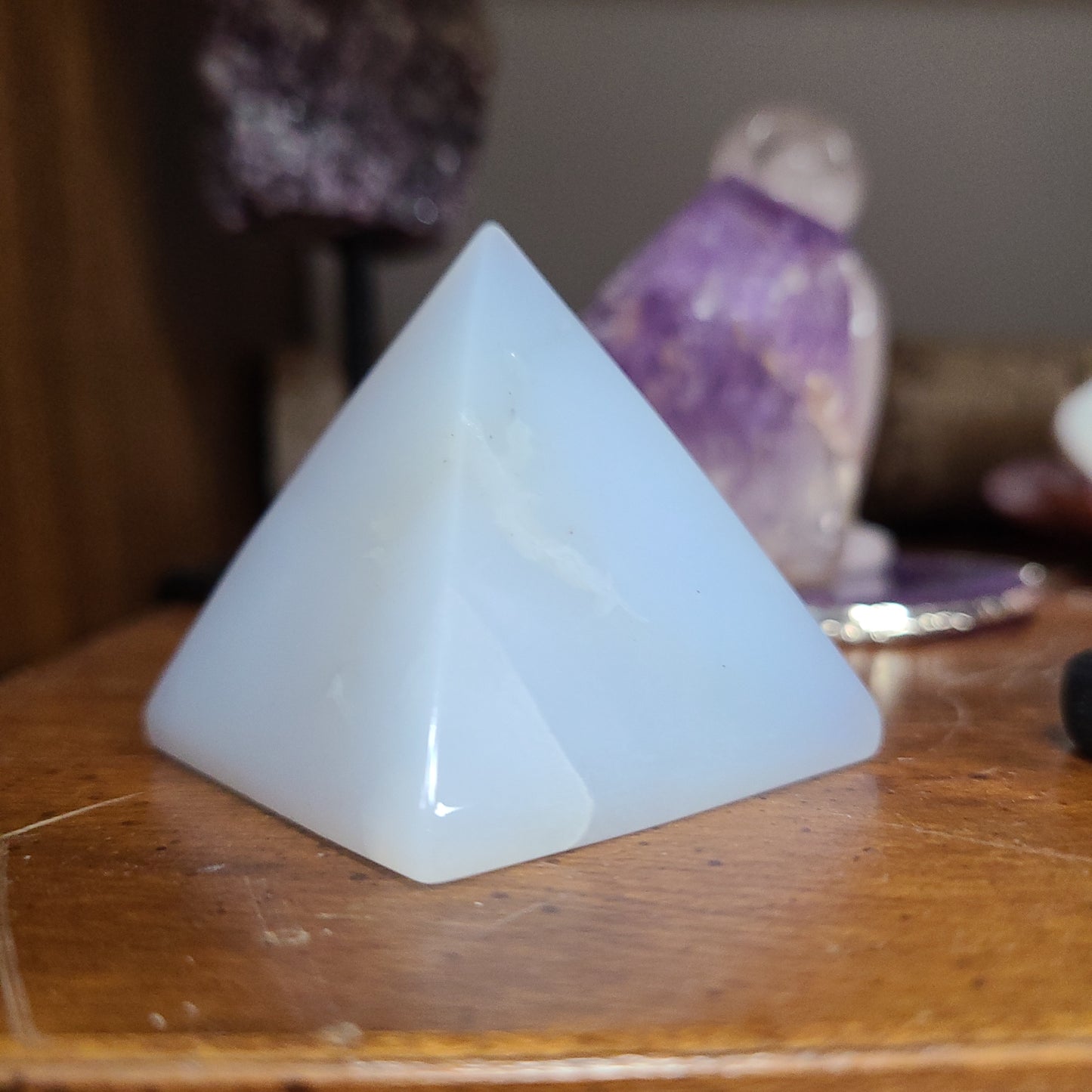 Blue Chalcedony - Pyramid