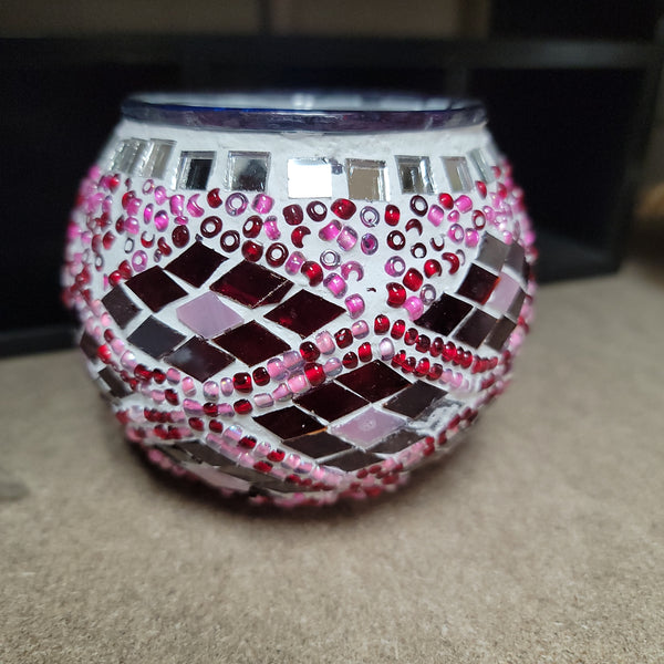 Handmade Turkish Mosaic Votive Globes