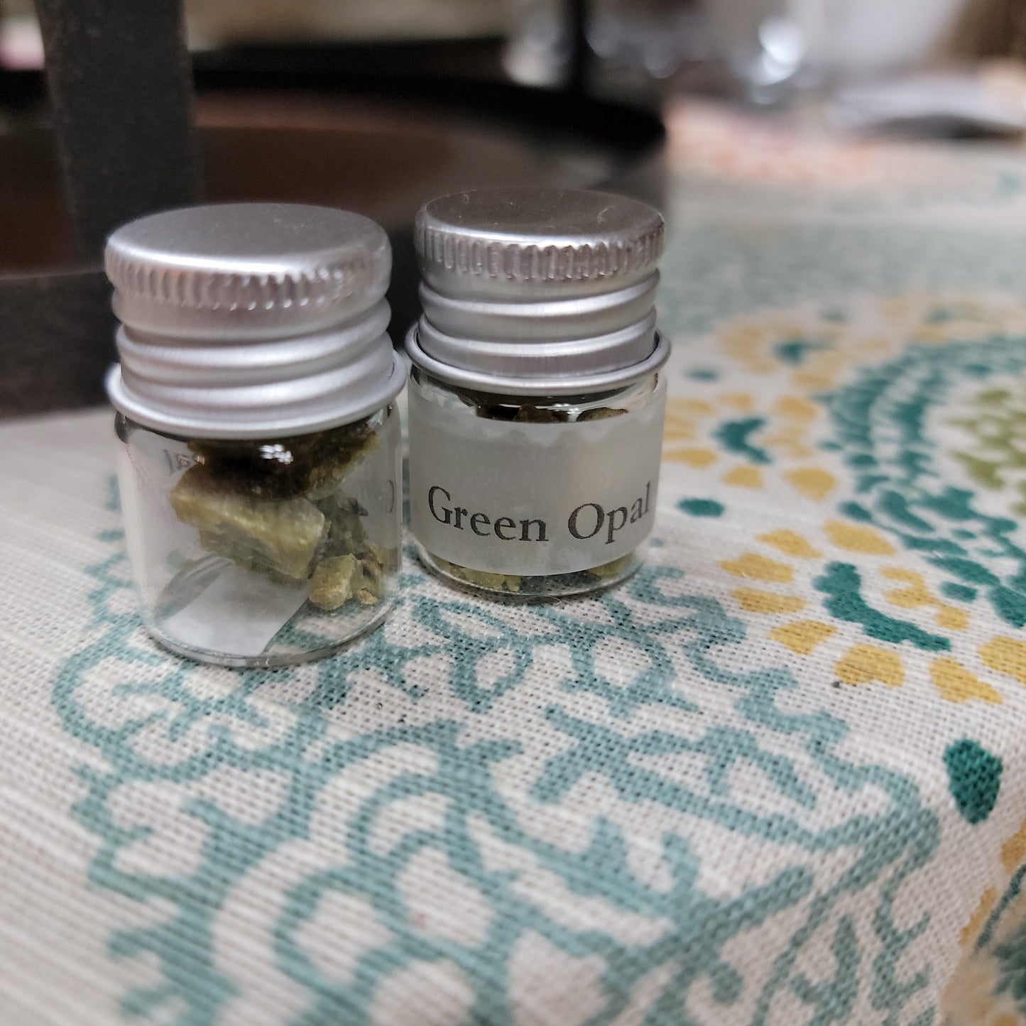 Green Opal Gemstone Chip -  Bottle