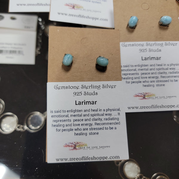 Sterling Silver 925 Gemstone Earrings