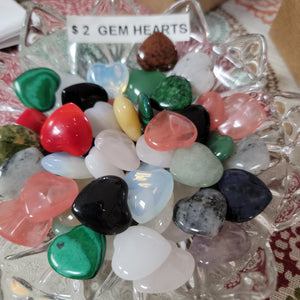 Gemstone / Crystal Mini Hearts