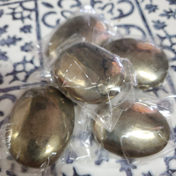 Pyrite & Hematite “Healer” - Small Galets / Hand Stones