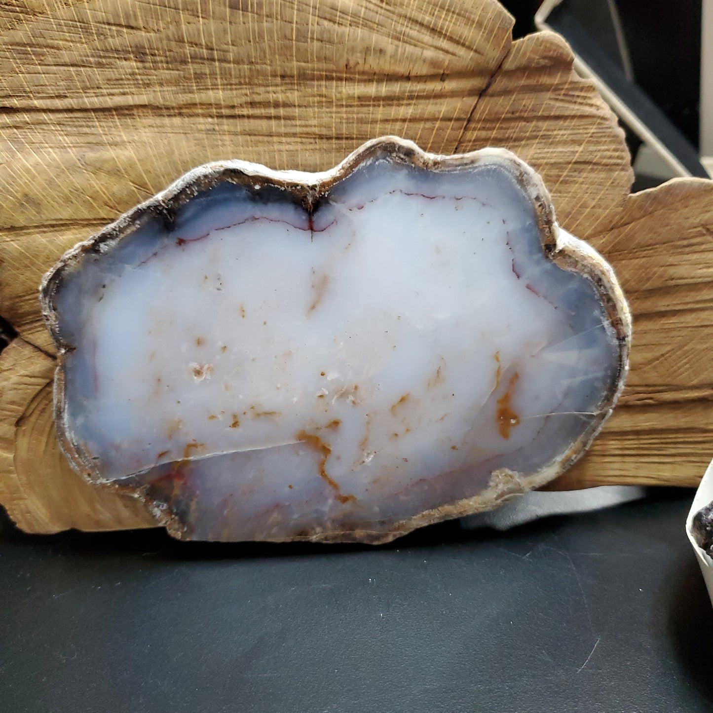 Blue Chalcedony - Specimen Slice