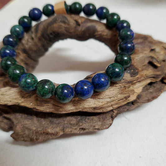 Chrysocolla - Bead Bracelet 8mm