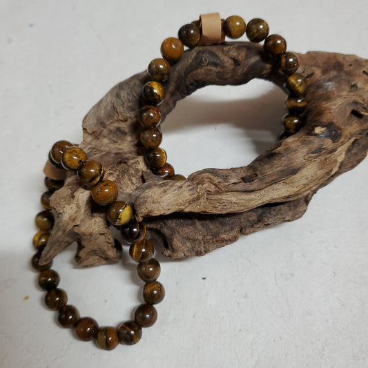 Tiger Eye - Bead Bracelet - 8mm