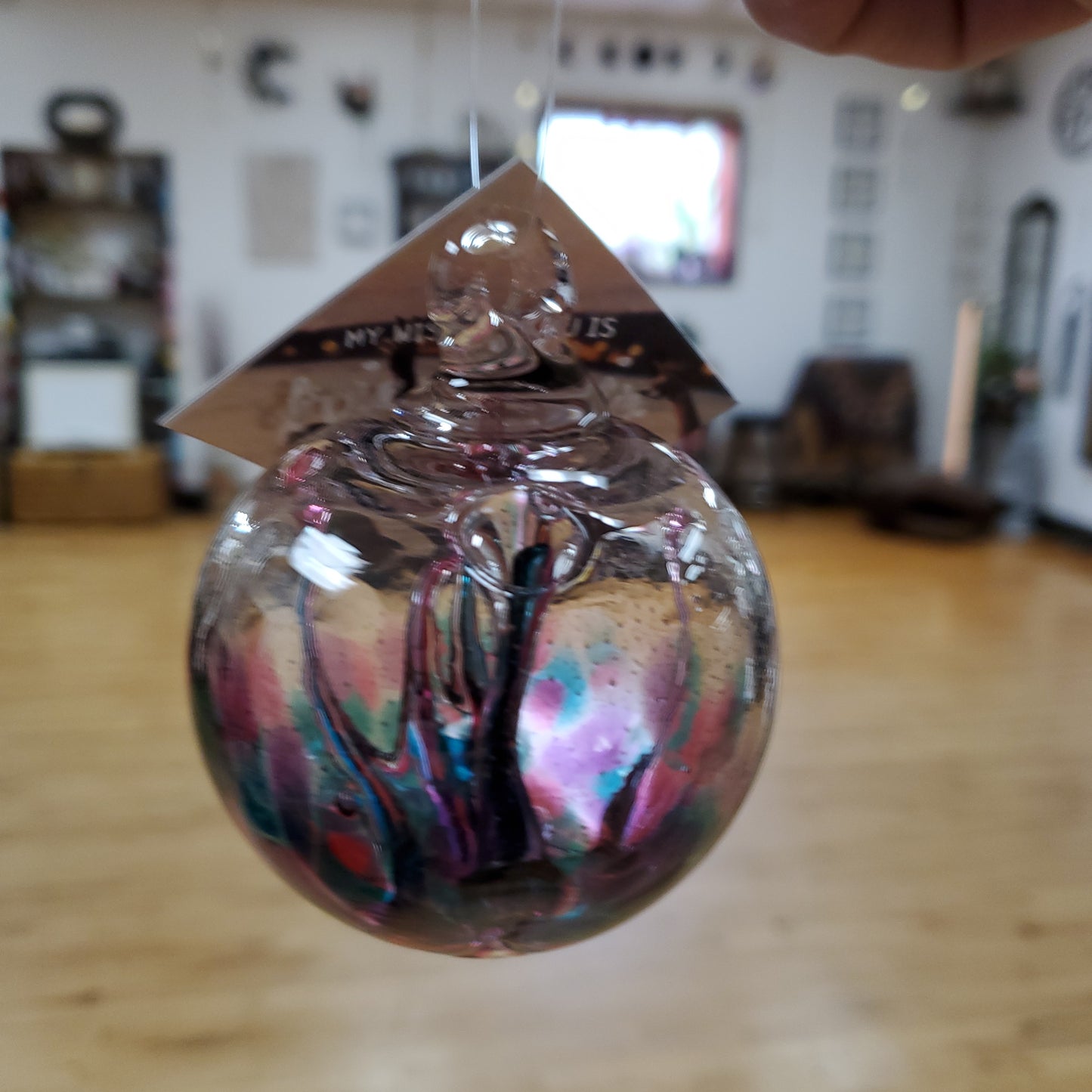 Blown Glass Wish Ball by Luke Adams 3" - Suncatcher / Witchball