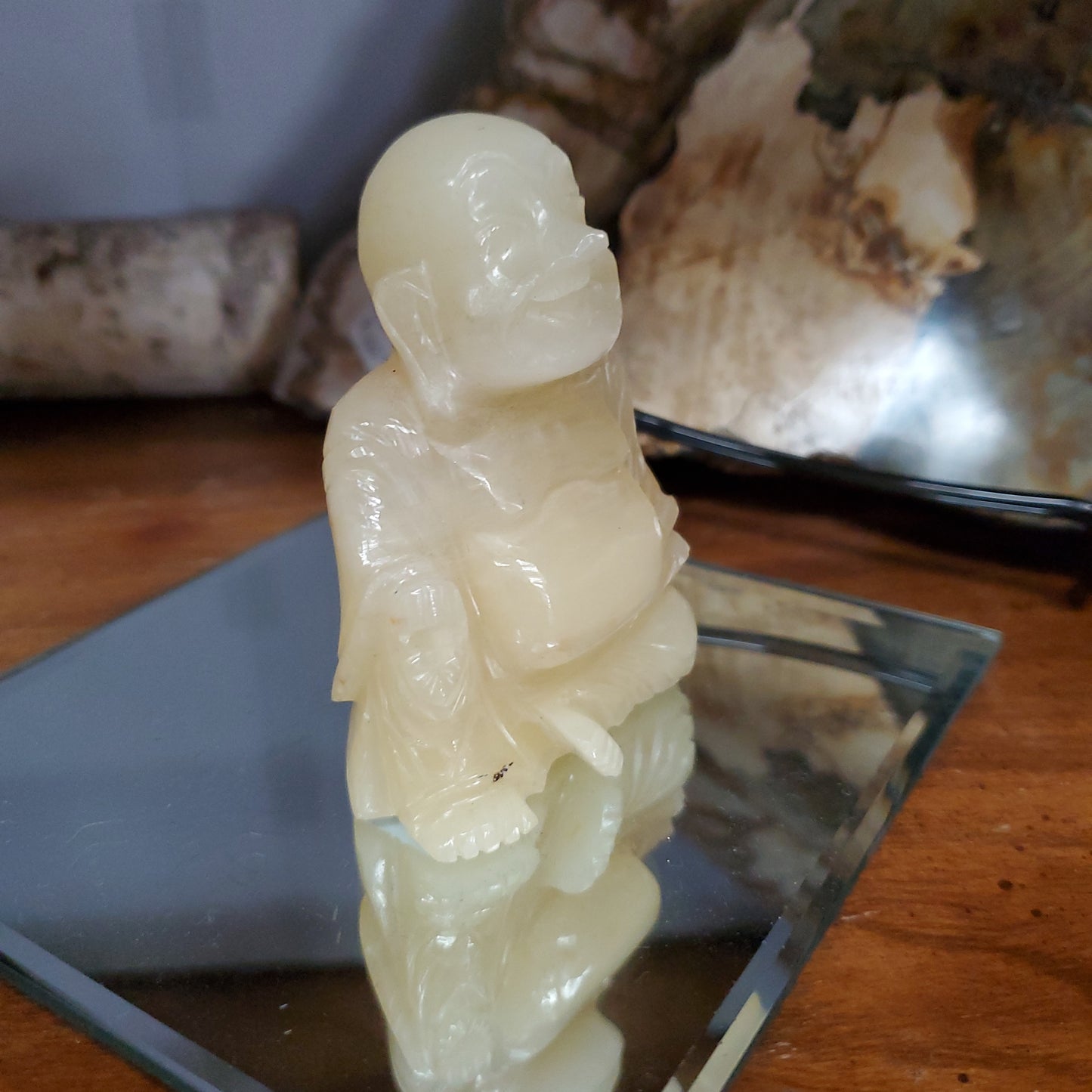 Hand Carved Buddha - Golden Healer - Collector Piece