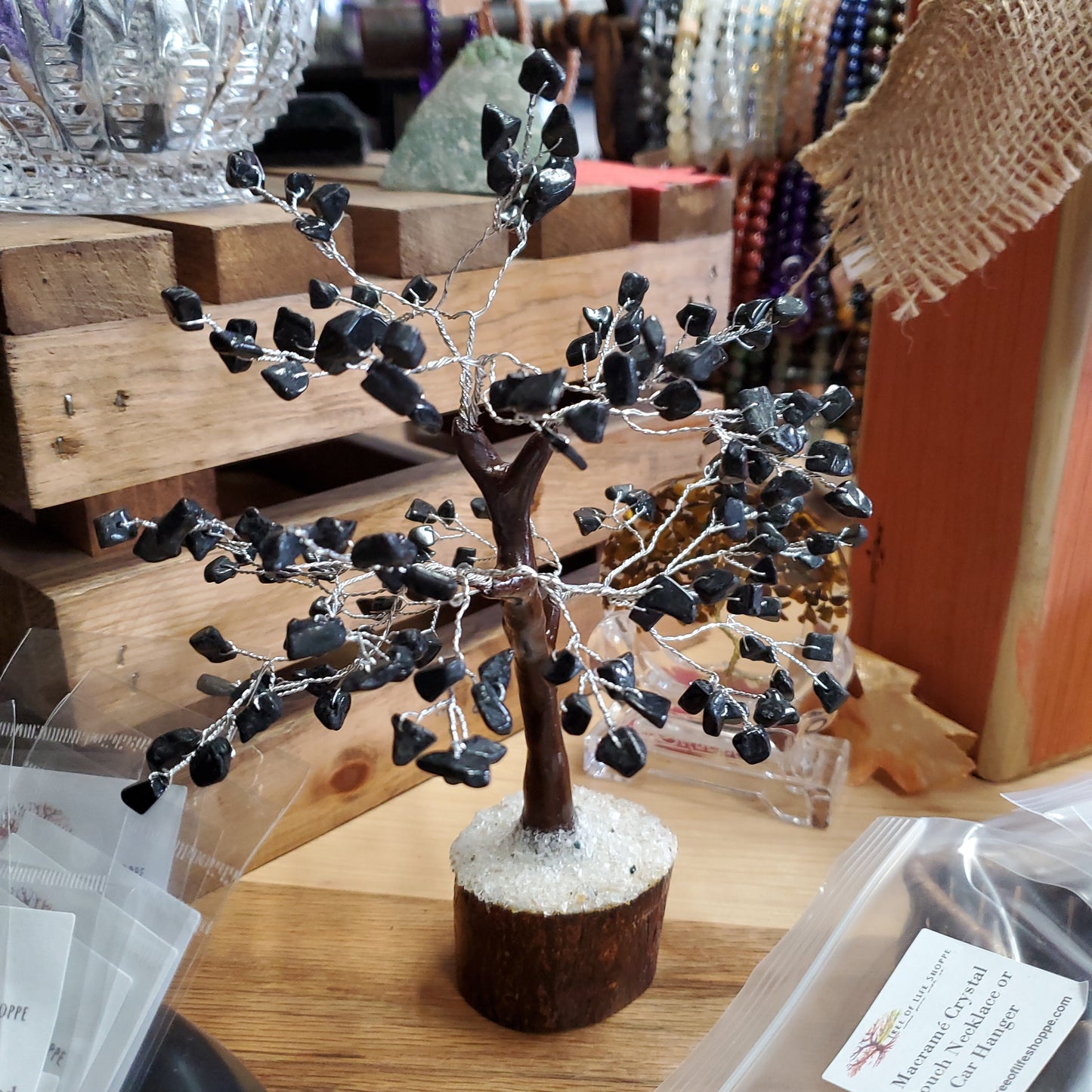 Black Agate Crystal Tree of Life