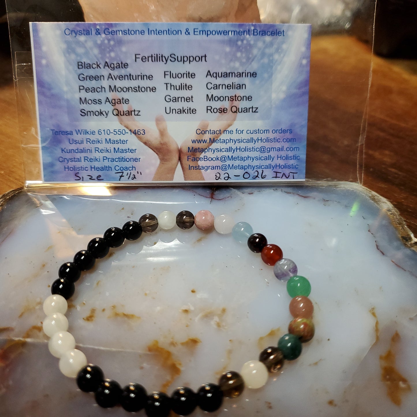 Crystal & Gemstone Beaded Intention and Empowerment Bracelets