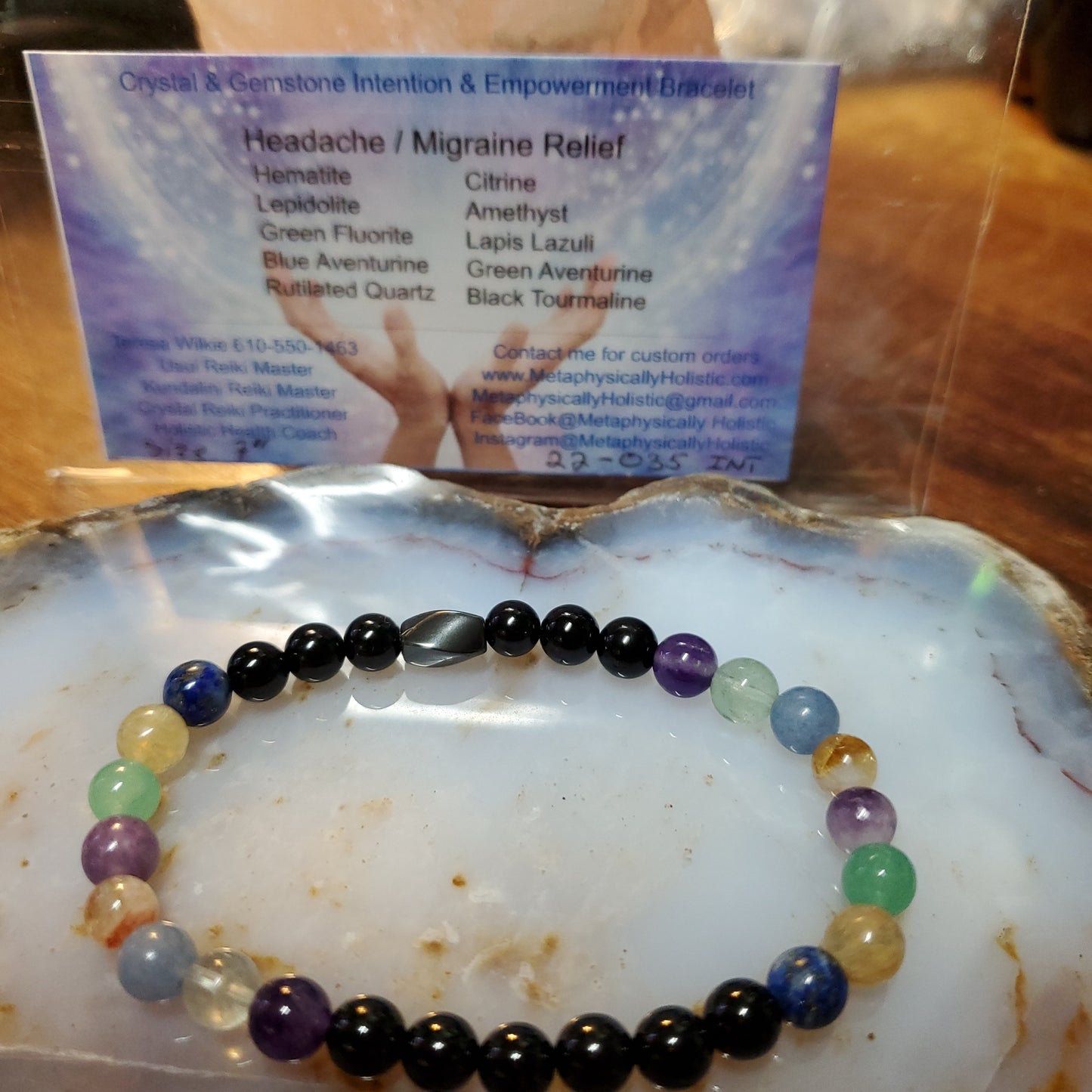 Crystal & Gemstone Beaded Intention and Empowerment Bracelets