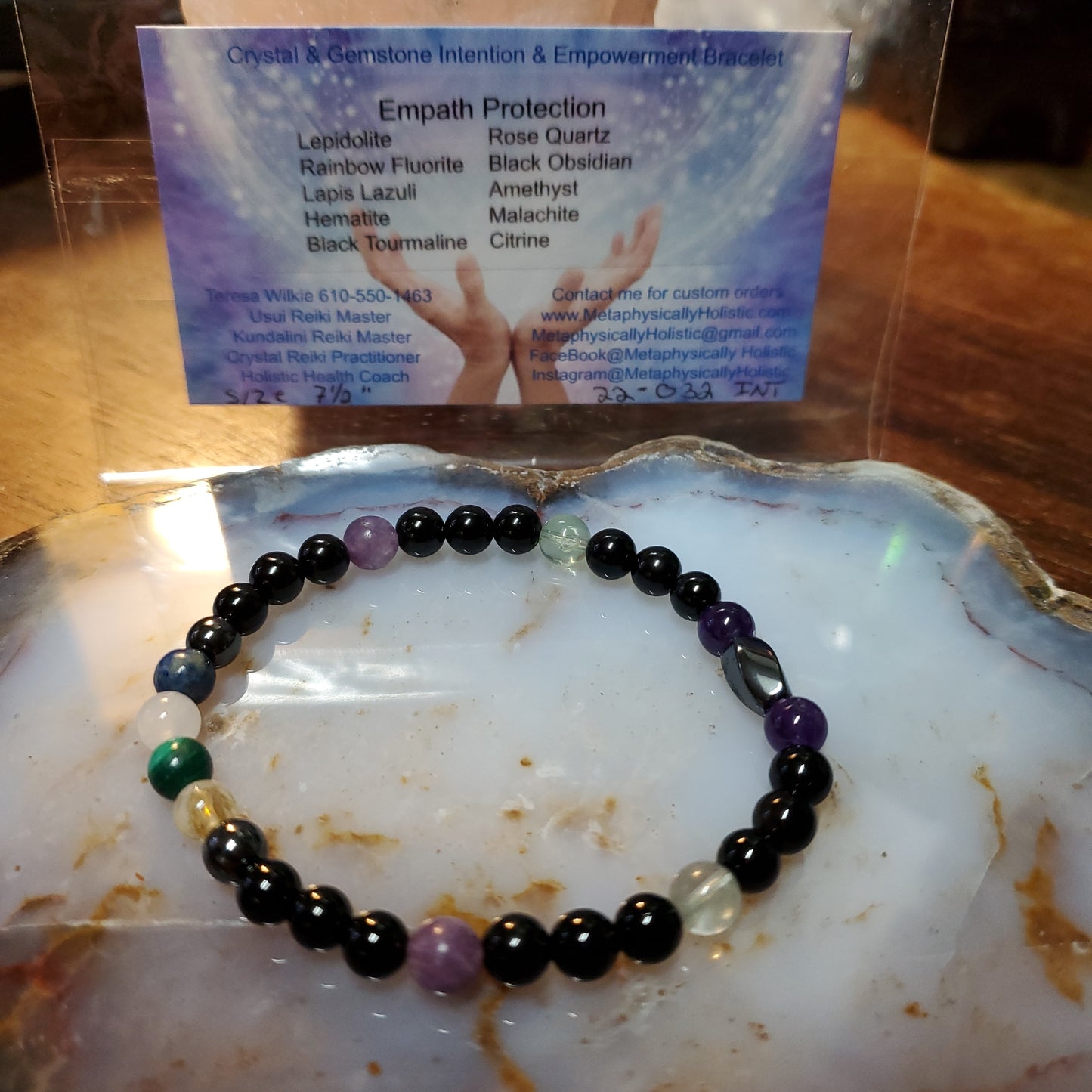 Crystal & Gemstone Beaded Intention and Empowerment Bracelets