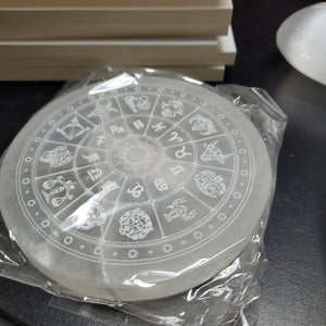 Selenite Zodiac Charging Crystal