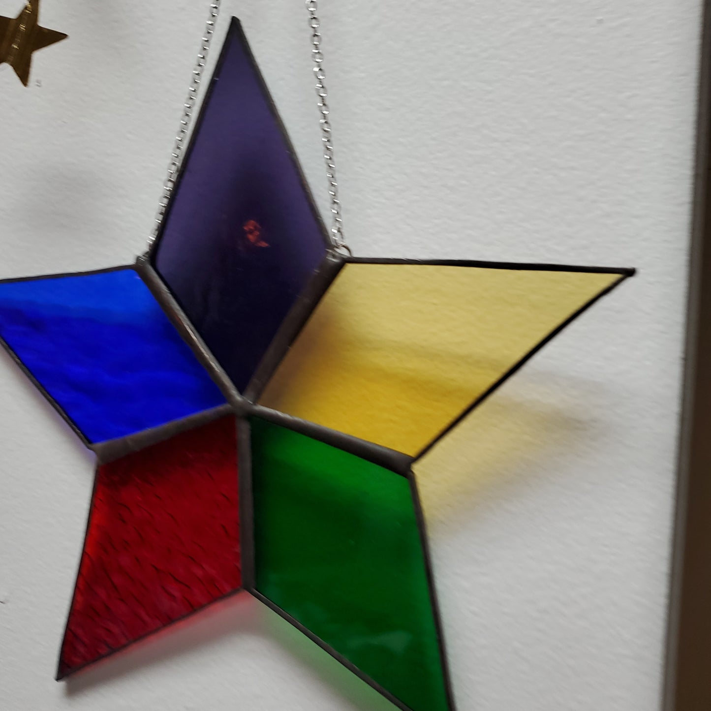 Large Stainglass 5 Element Point Star