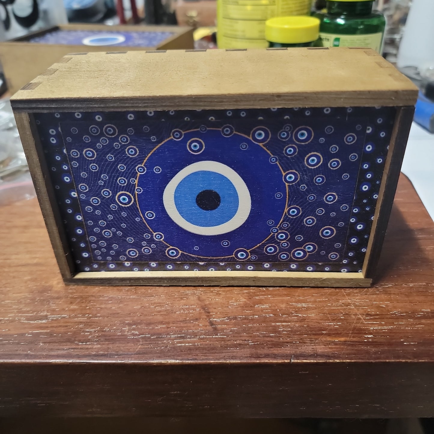 Evil Eye Tarot Card Stash box