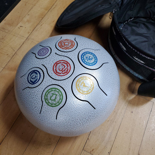 Seven Chakra Tongue Drum with Carrying Case