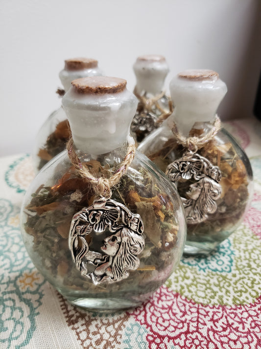 Goddess Home Blessing Herbal Witch Bottle - Tree Of Life Shoppe