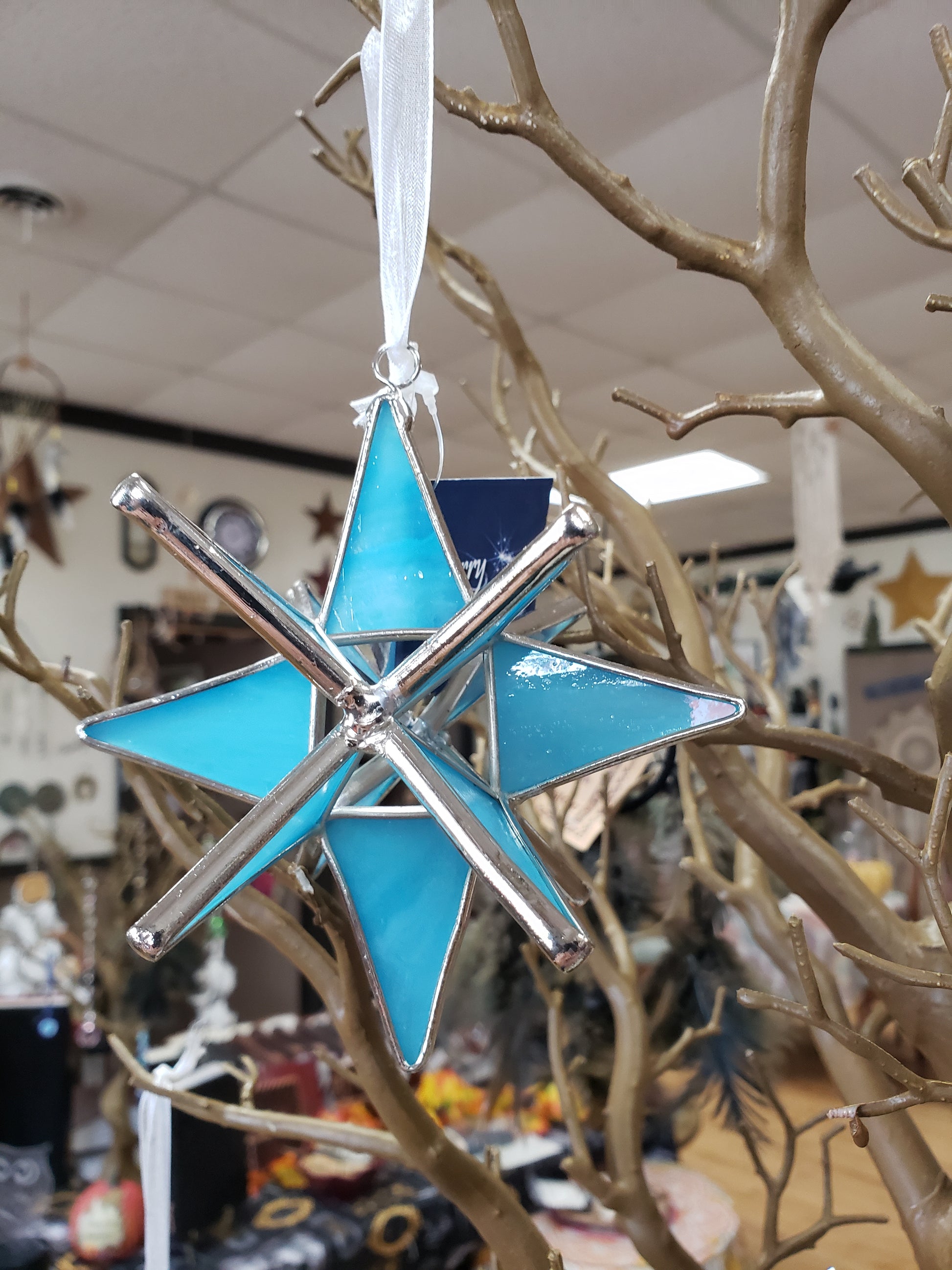 Merkabah Hand Crafted Stain Glass - Tree Of Life Shoppe