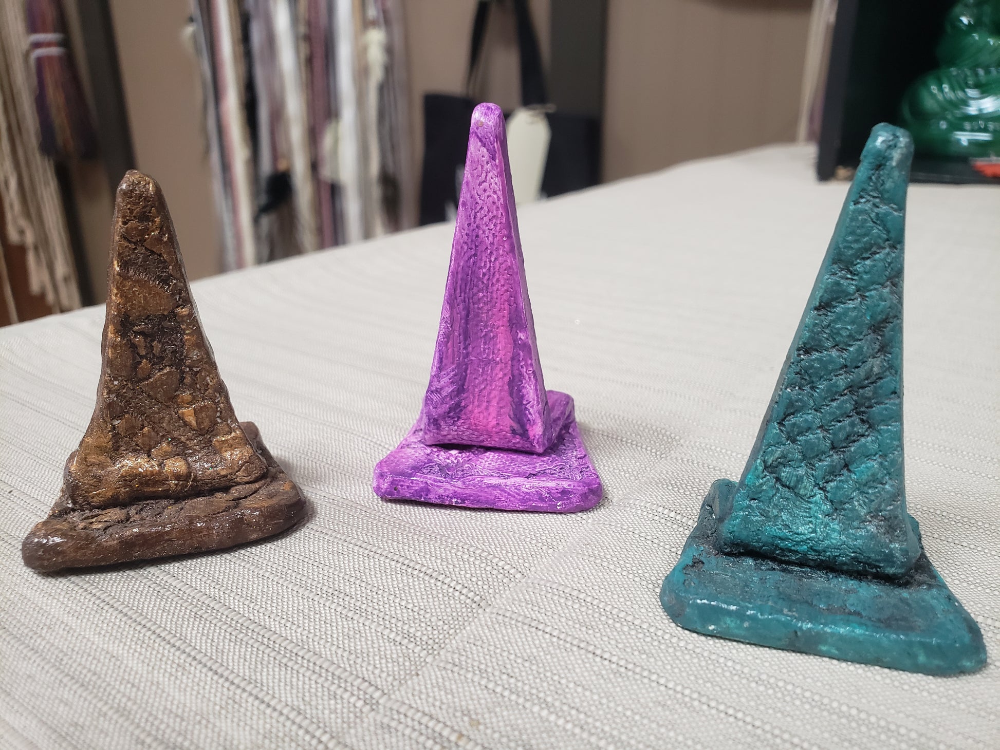 Handmade Clay Pottery Witch Hat Ring Stands - Tree Of Life Shoppe