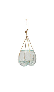 Naturals Hanging Molten Glass, Terrarium Bowl